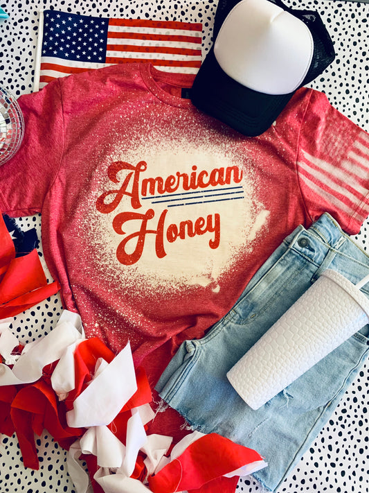 American Honey -with bleached flag sleeve