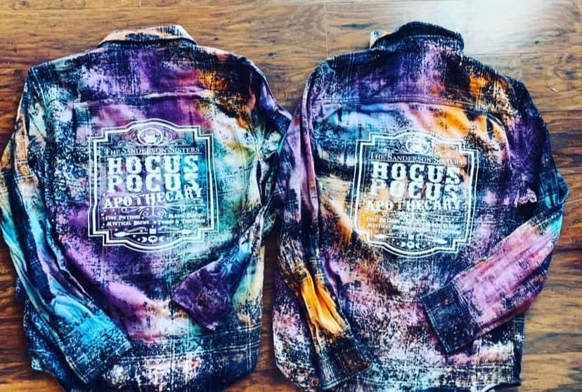 Hocus Pocus Hand dyed Flannel