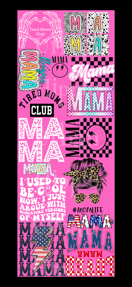 Mama - Pre made mama gang sheet 5 feet