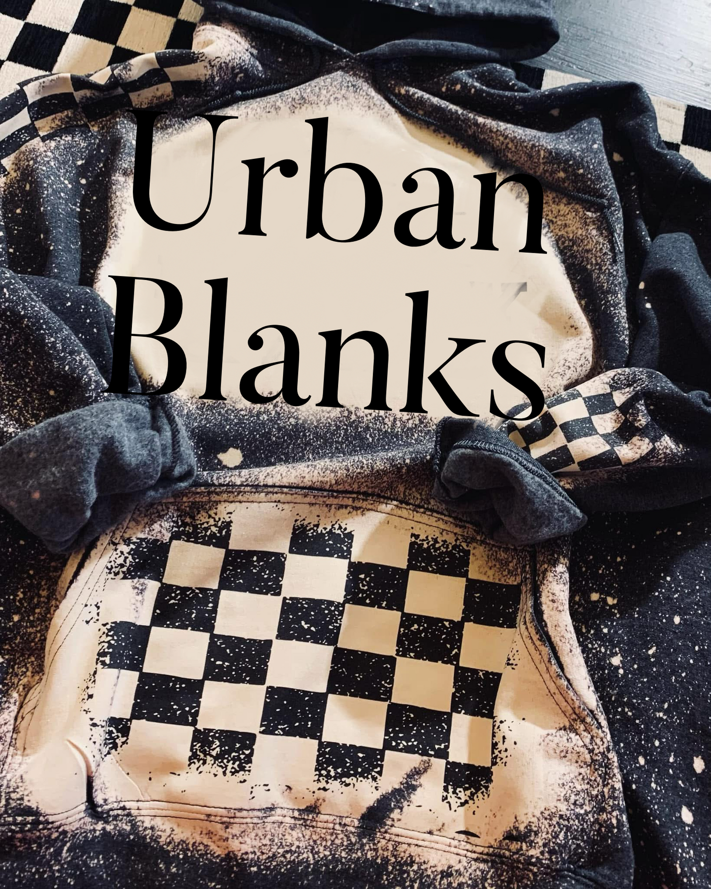 Checkered Hoodie Blanks