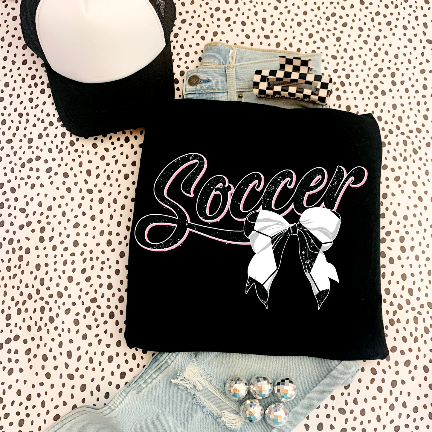 Soccer bow tee ⚽️