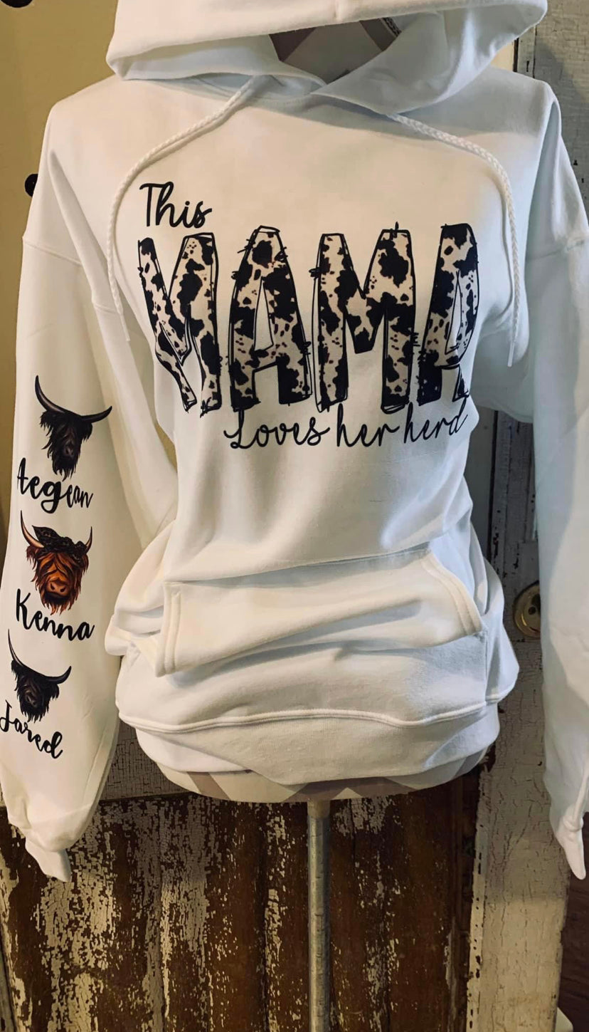 This Mama Lovers Her Herd crewneck