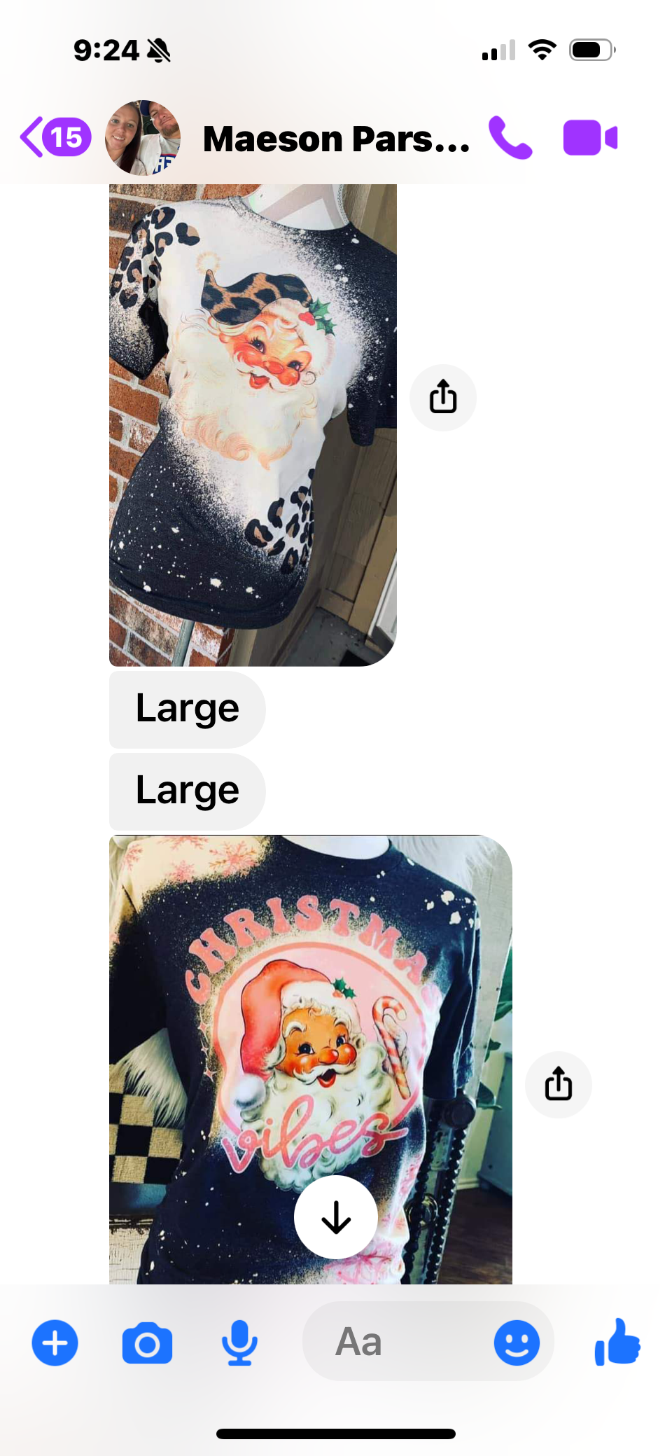 Maesons Xmas tee order