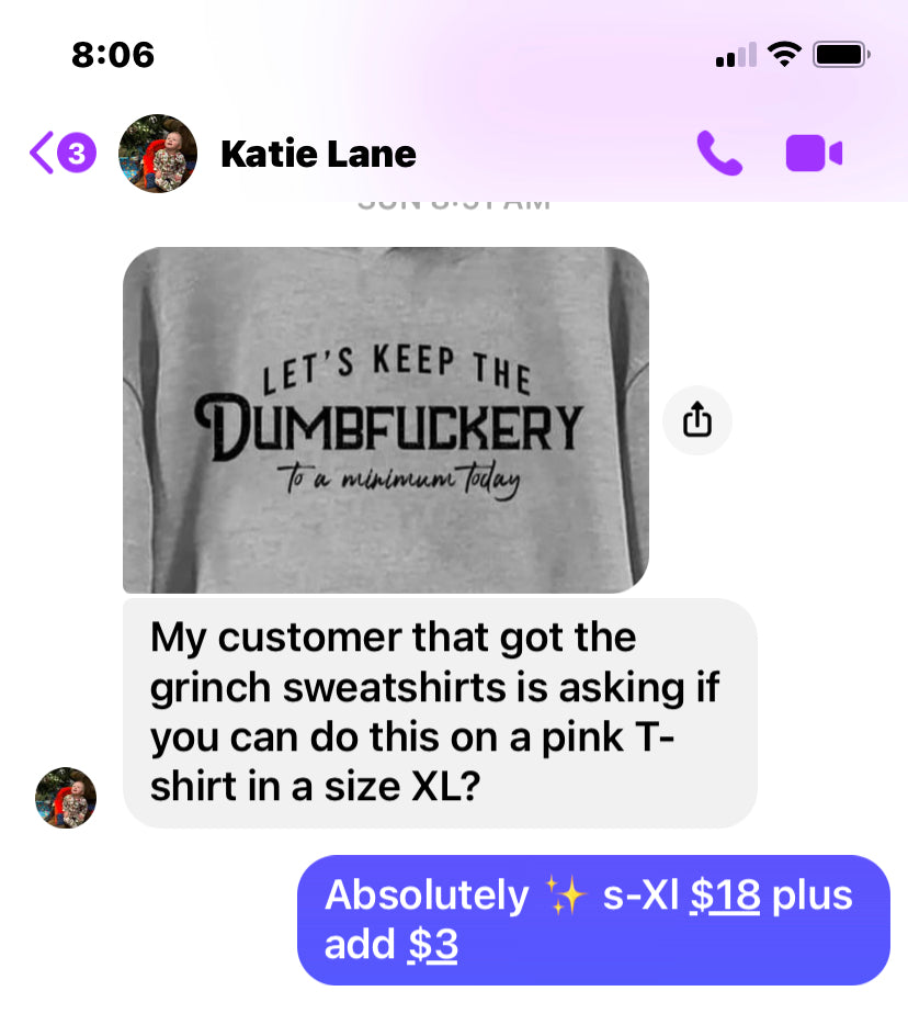 Katie’s custom