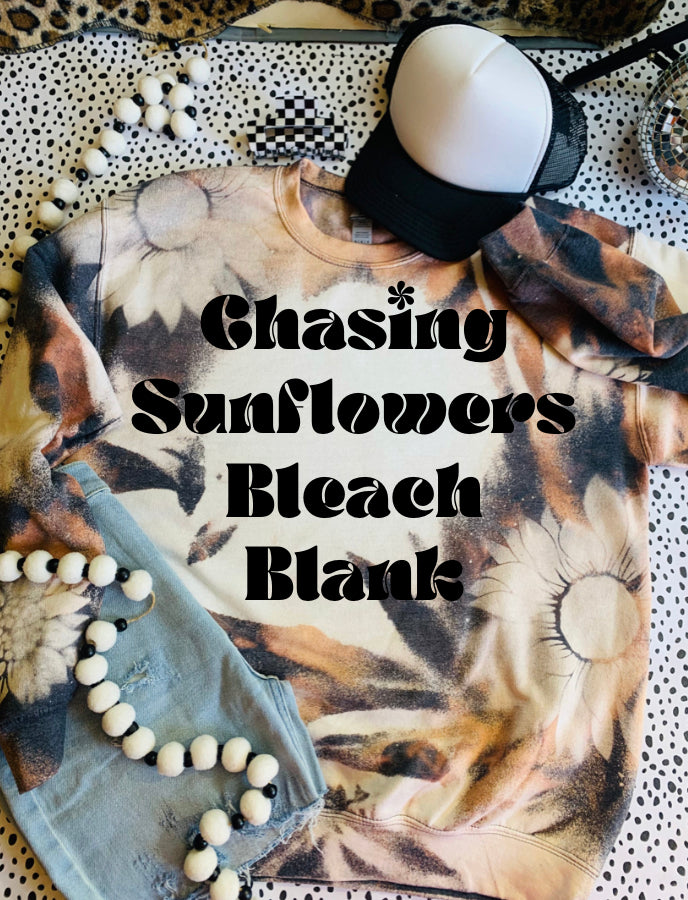 Chasing Sunflowers Bleach Blank packs S-xl