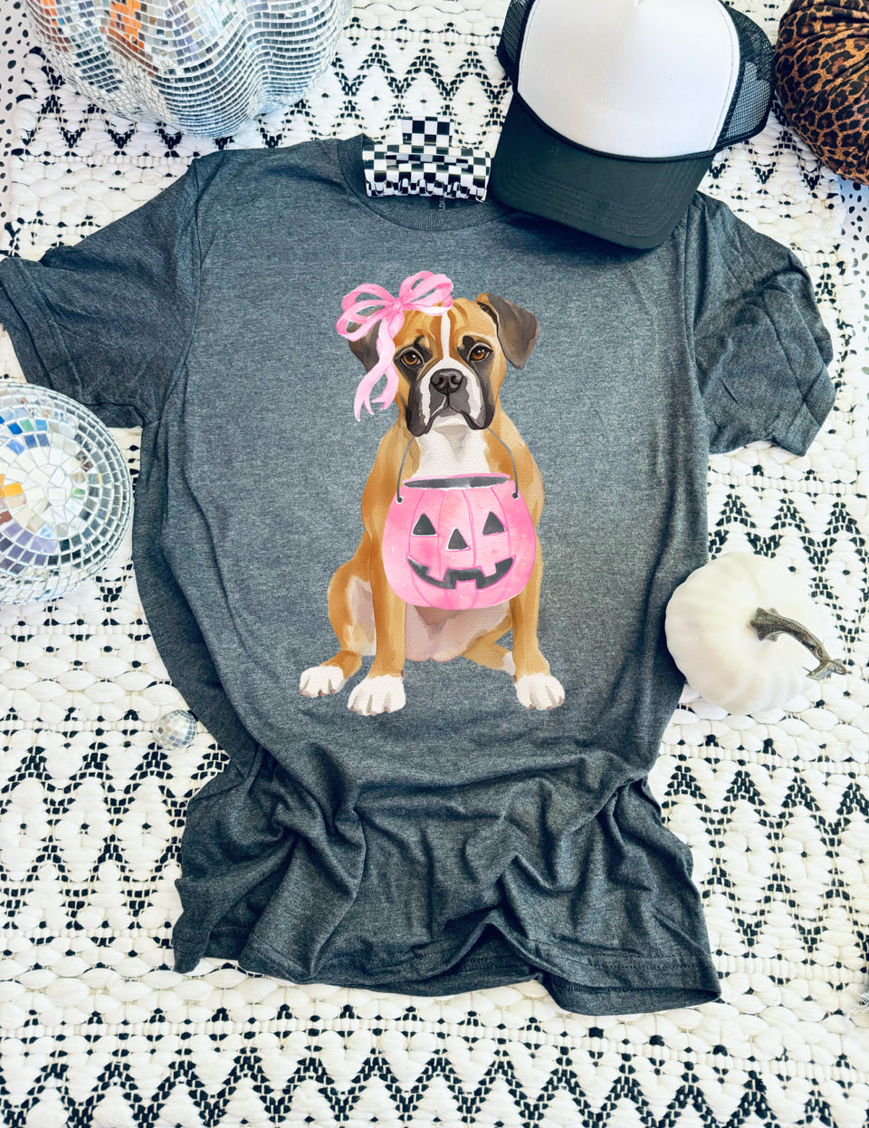 Boxer pumpkin tee