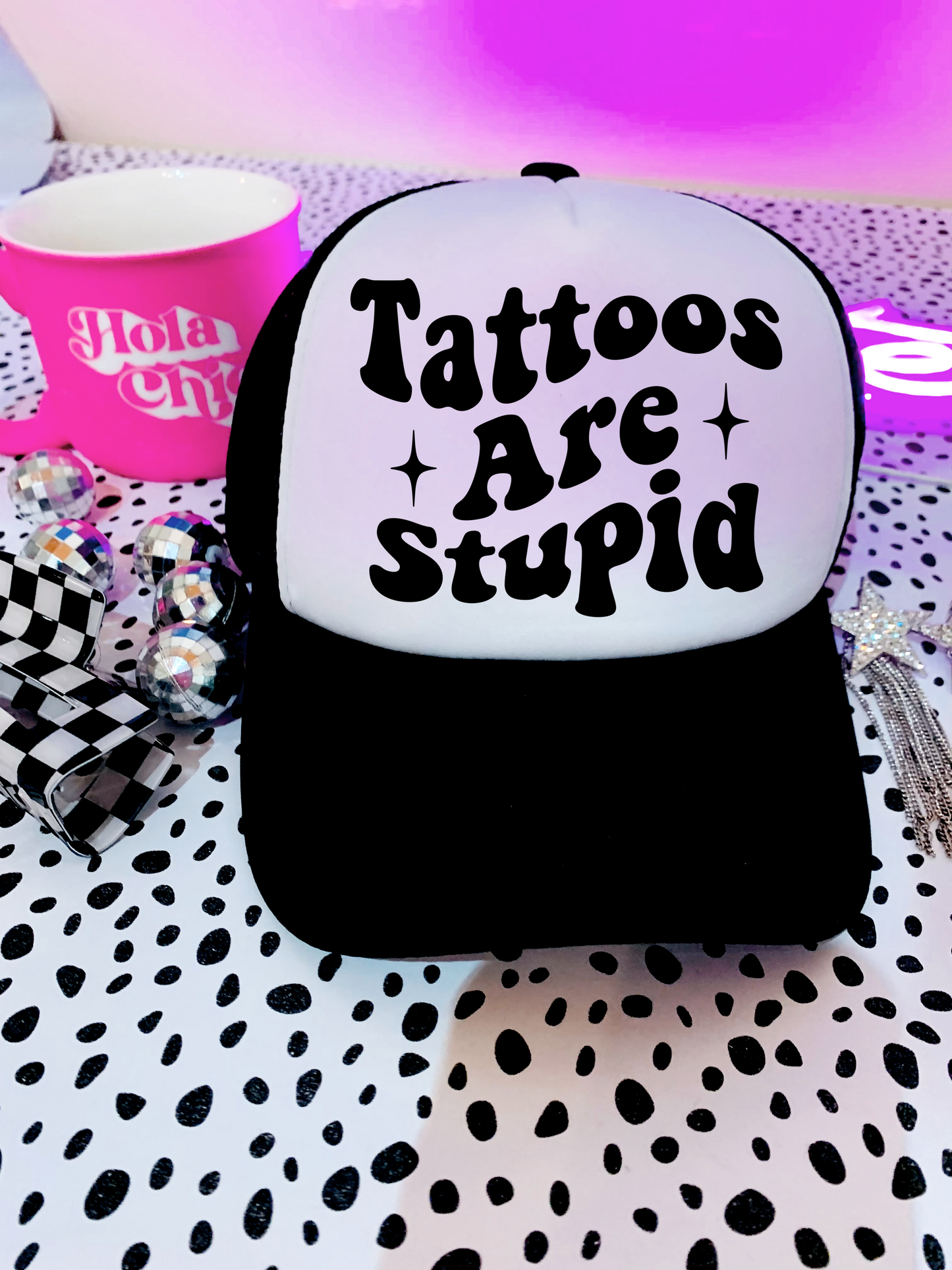 Tattoos are stupid Hat 🖤🏁