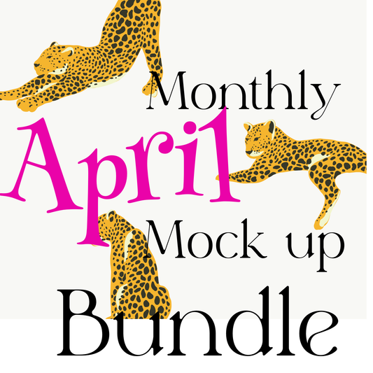 April Monthly Mock Up Bundle ✨