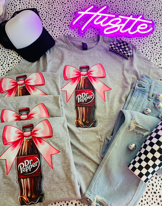 Preppy soda Bow Tee 🌸