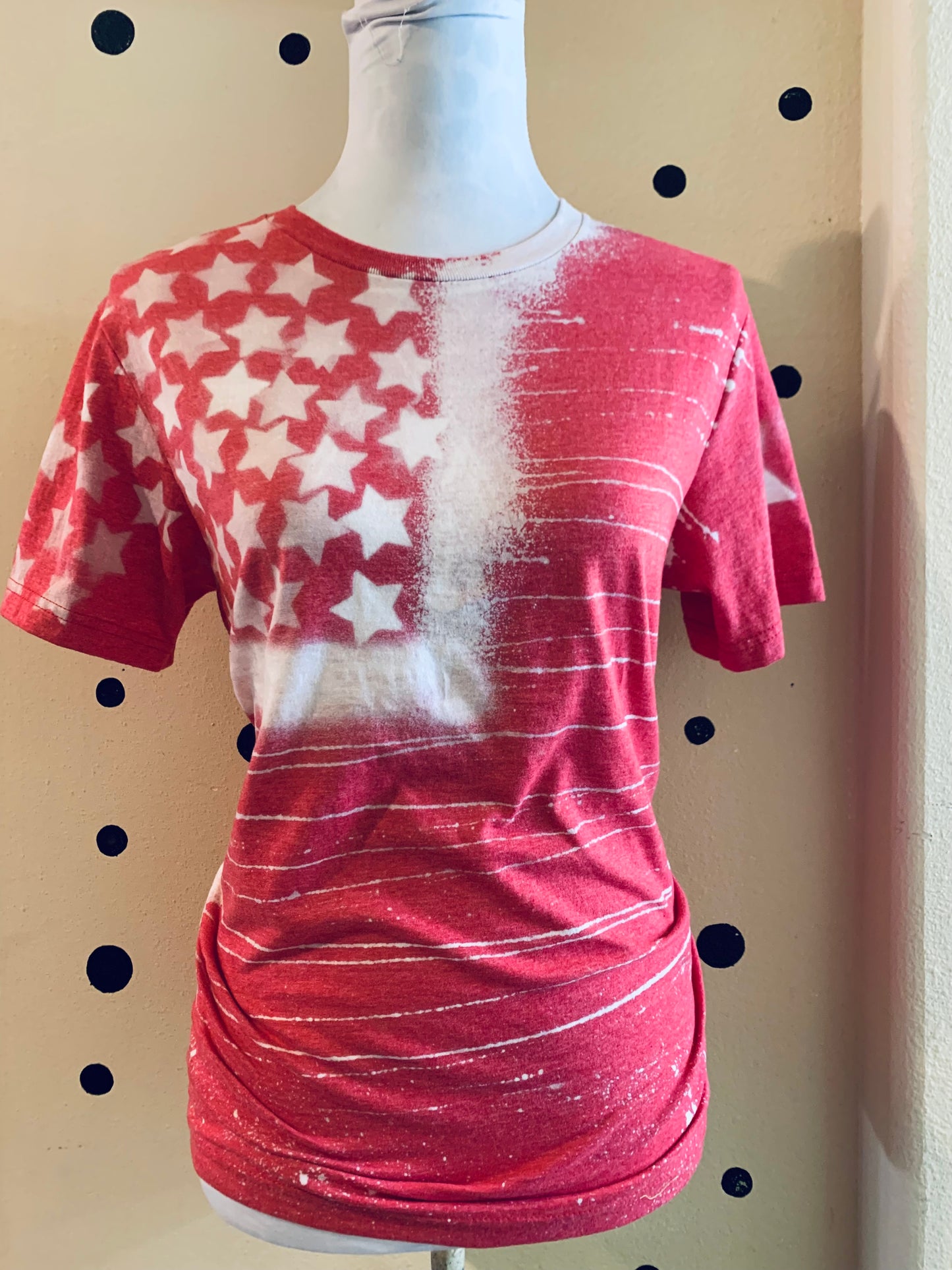 USA⭐️- custom Bleached tee