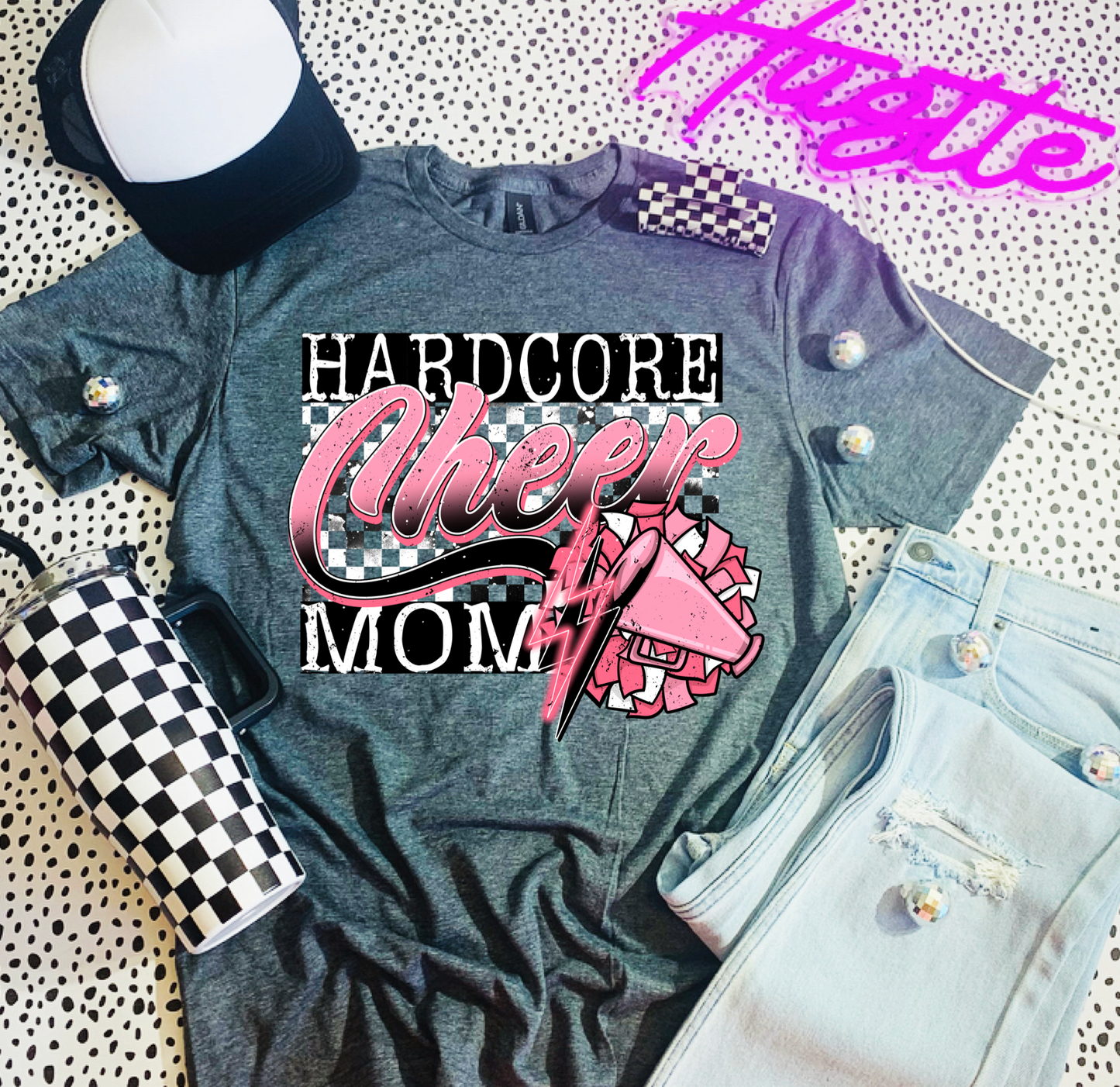 Hardcore cheer mom 🎀