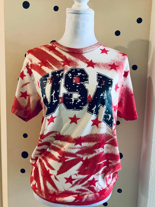 USA 🤍 red star tee