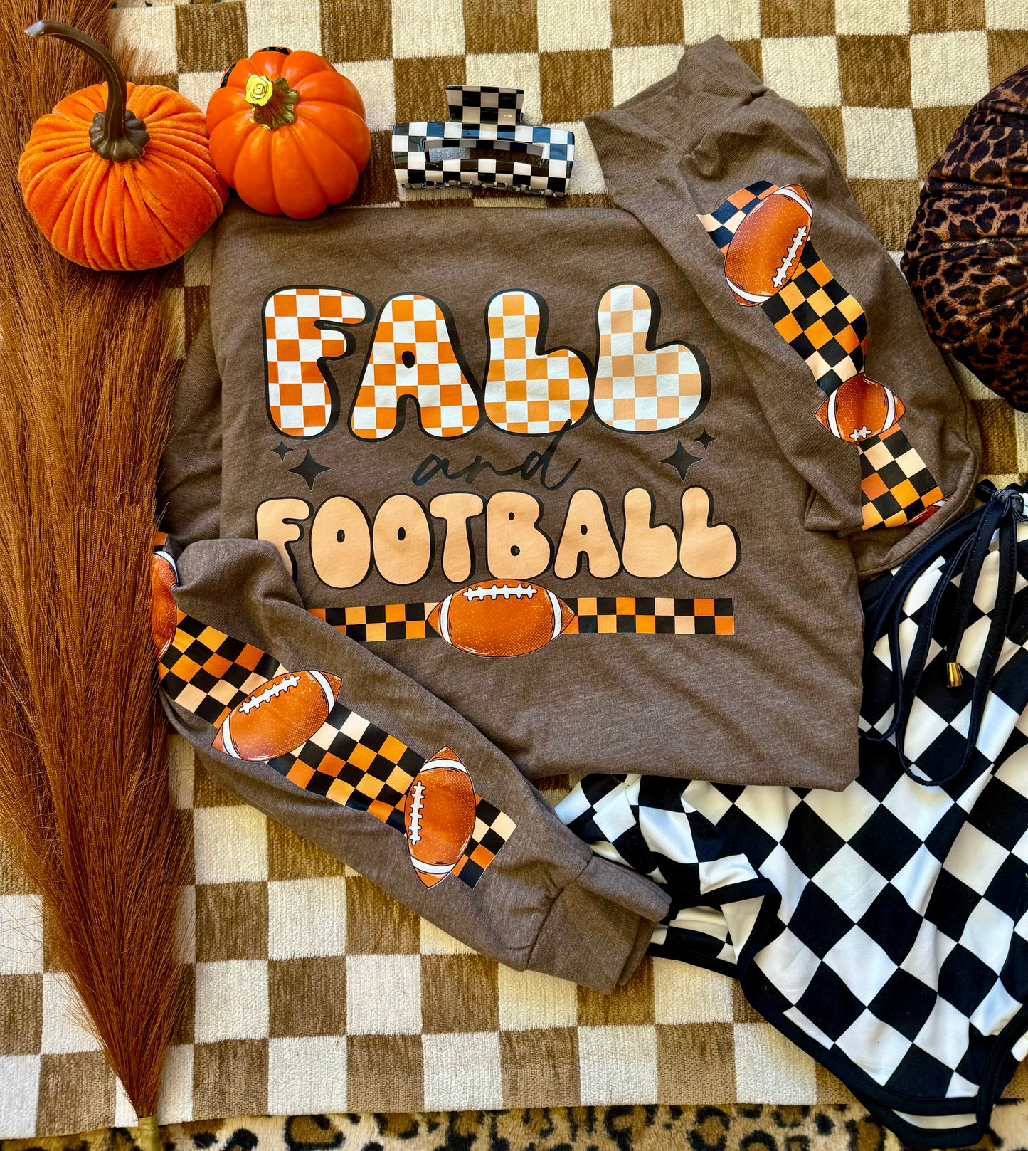 Fall & Football tee long & short sleeve available