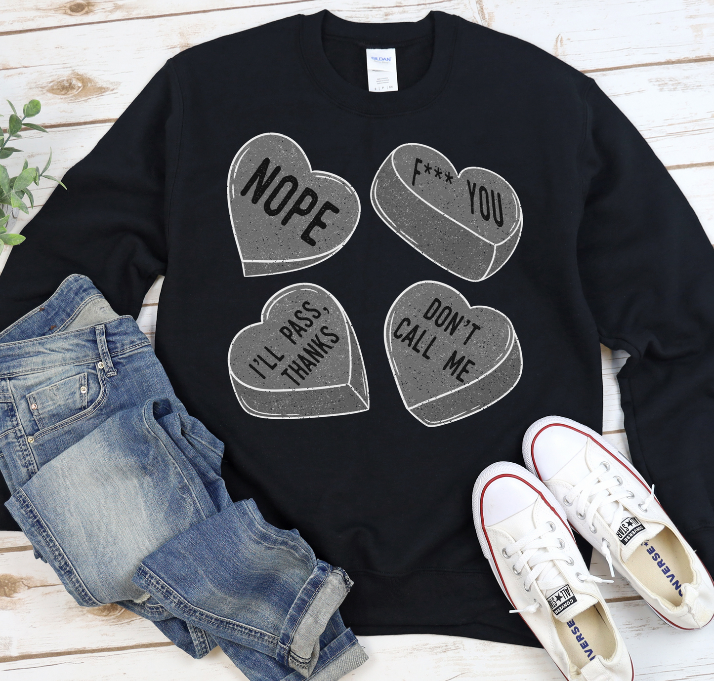Nope • heart candy sweater