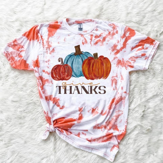 Give Thanks - Hand distressed tee