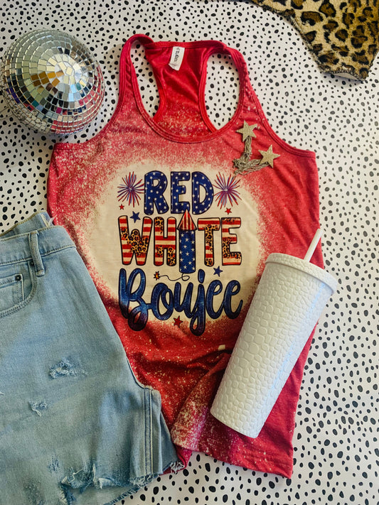 Red white & boujee tank or tee