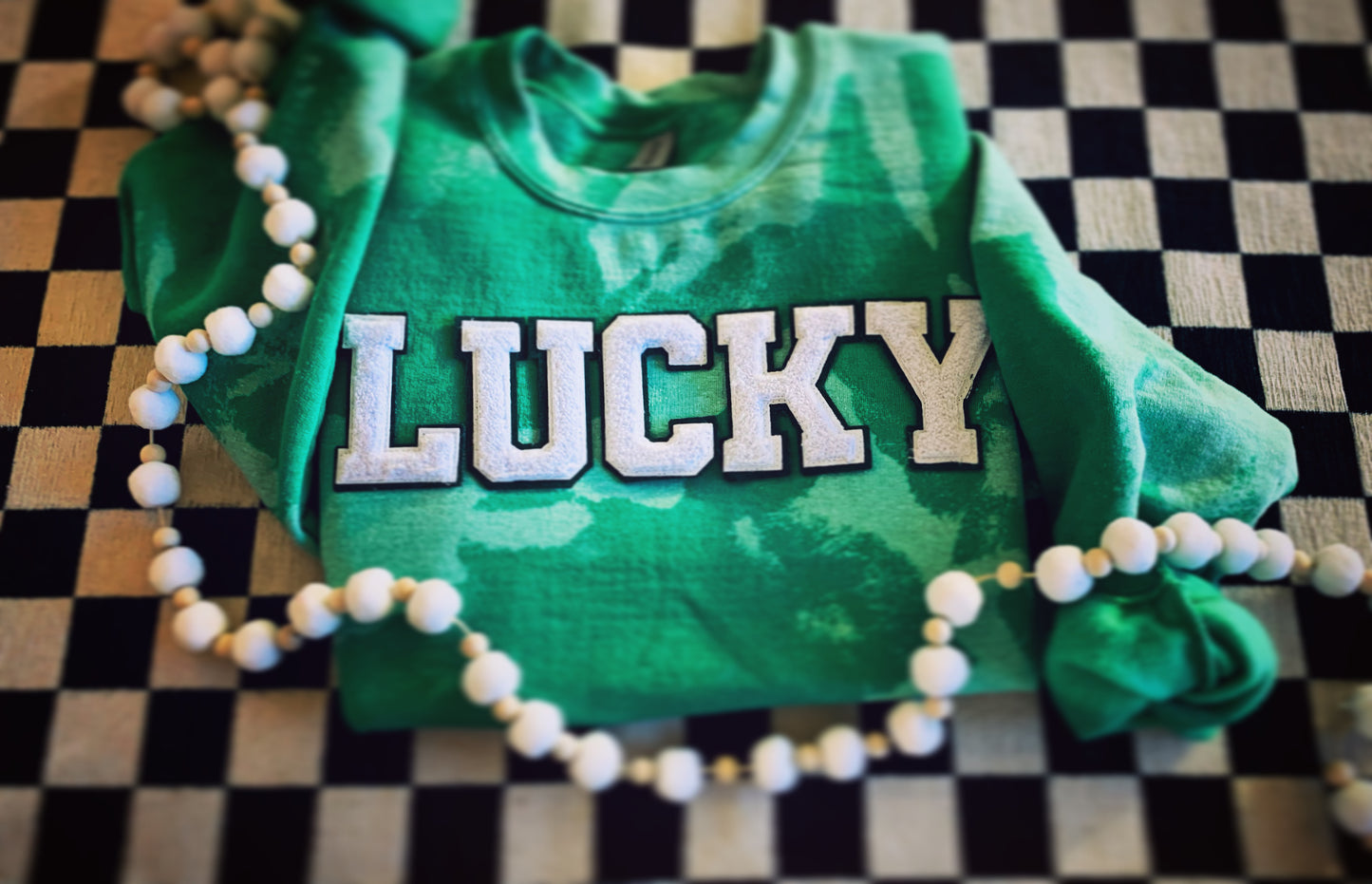 Hand bleached  LUCKY 🍀💚