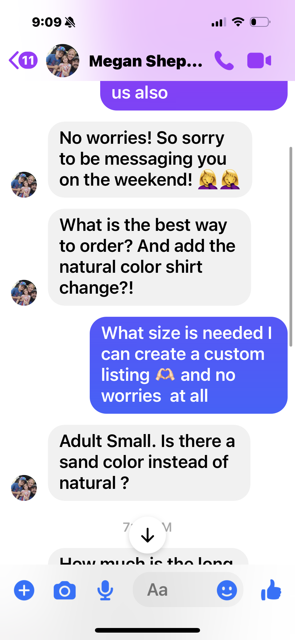 Megan’s custom small problem solved TEE  BLANK - sand