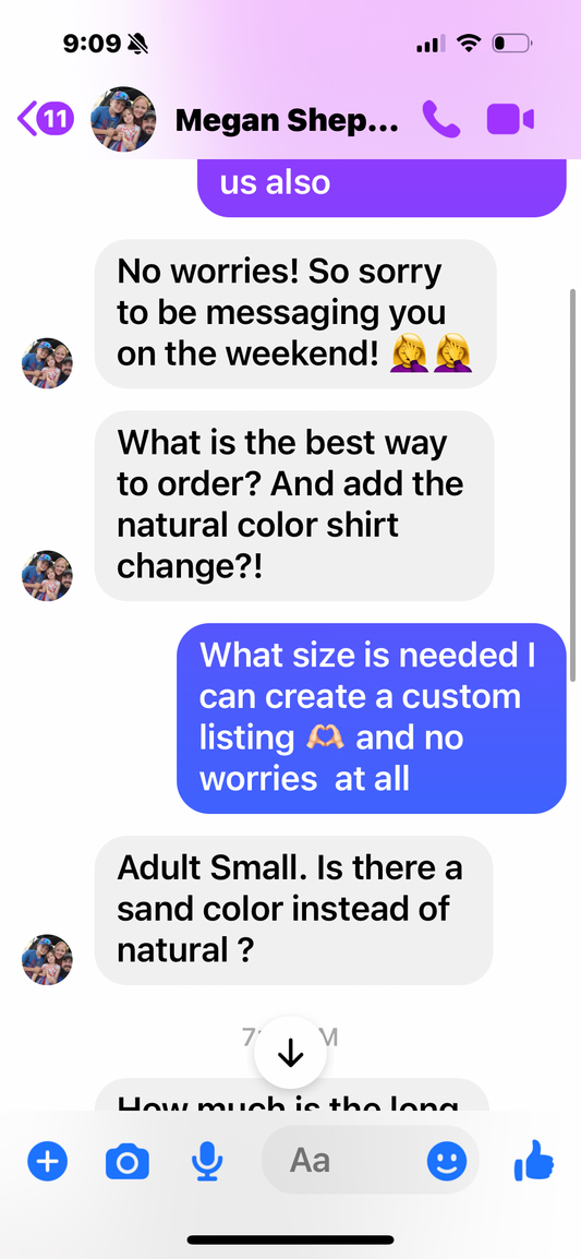 Megan’s custom small problem solved TEE  BLANK - sand