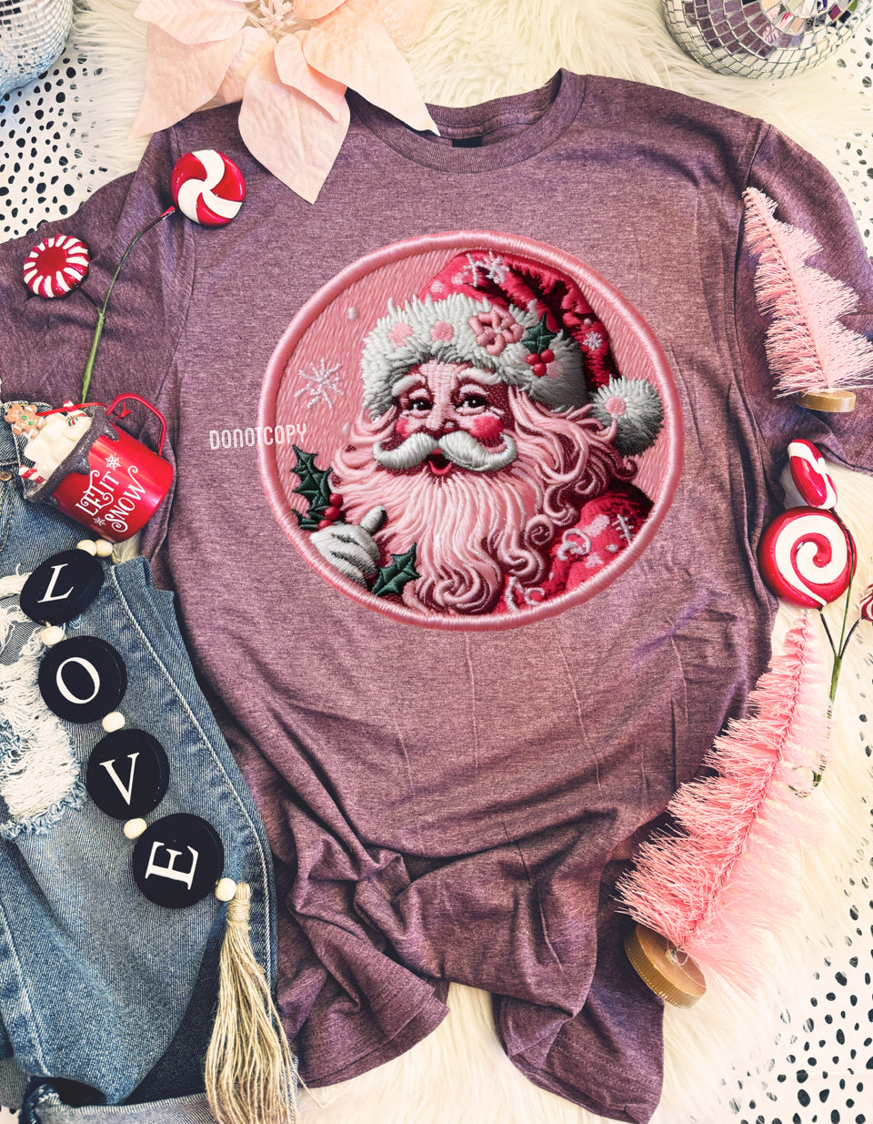 Vintage Pink Santa 🌸