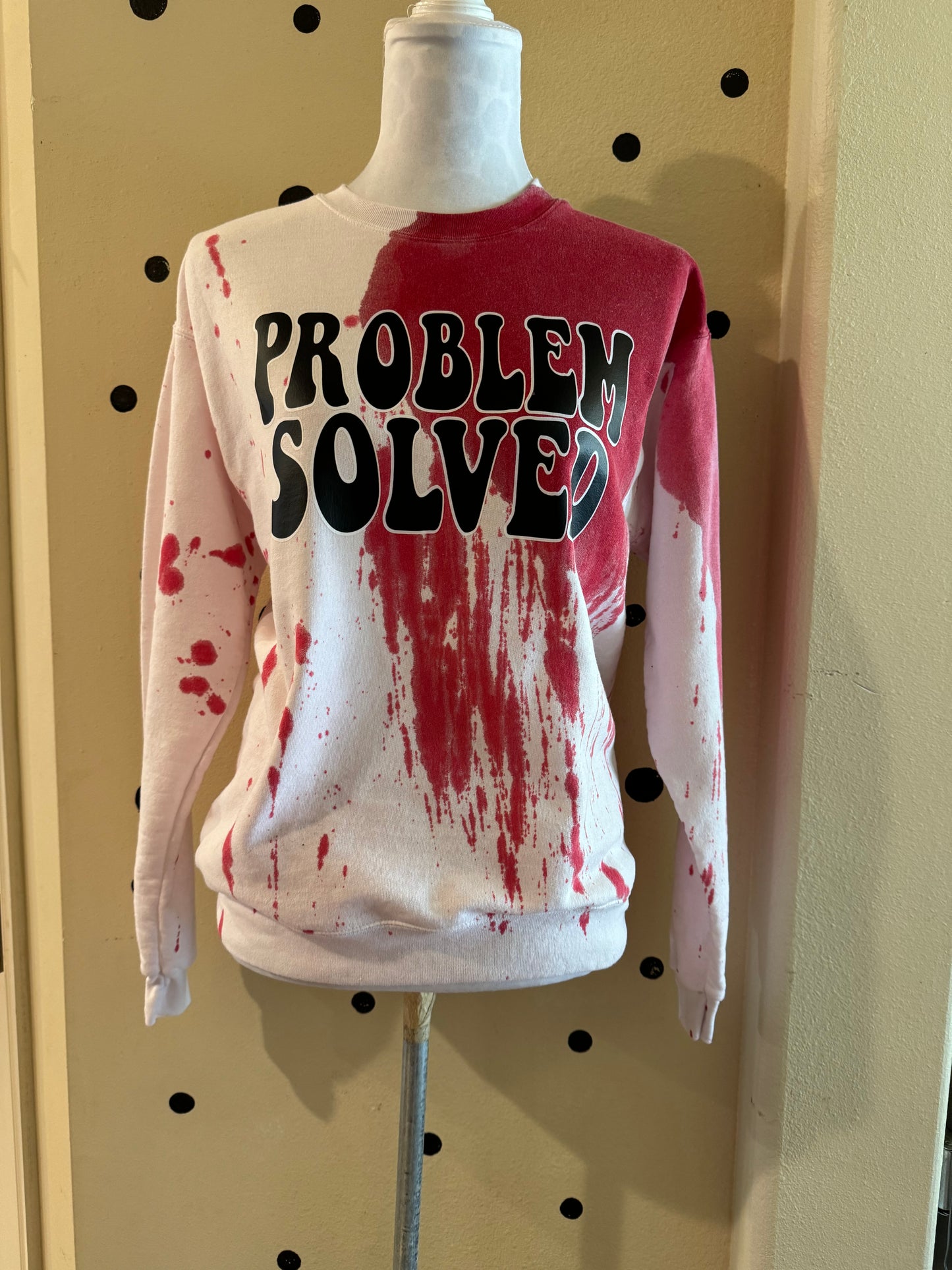 Megan’s custom small problem solved TEE  BLANK - sand