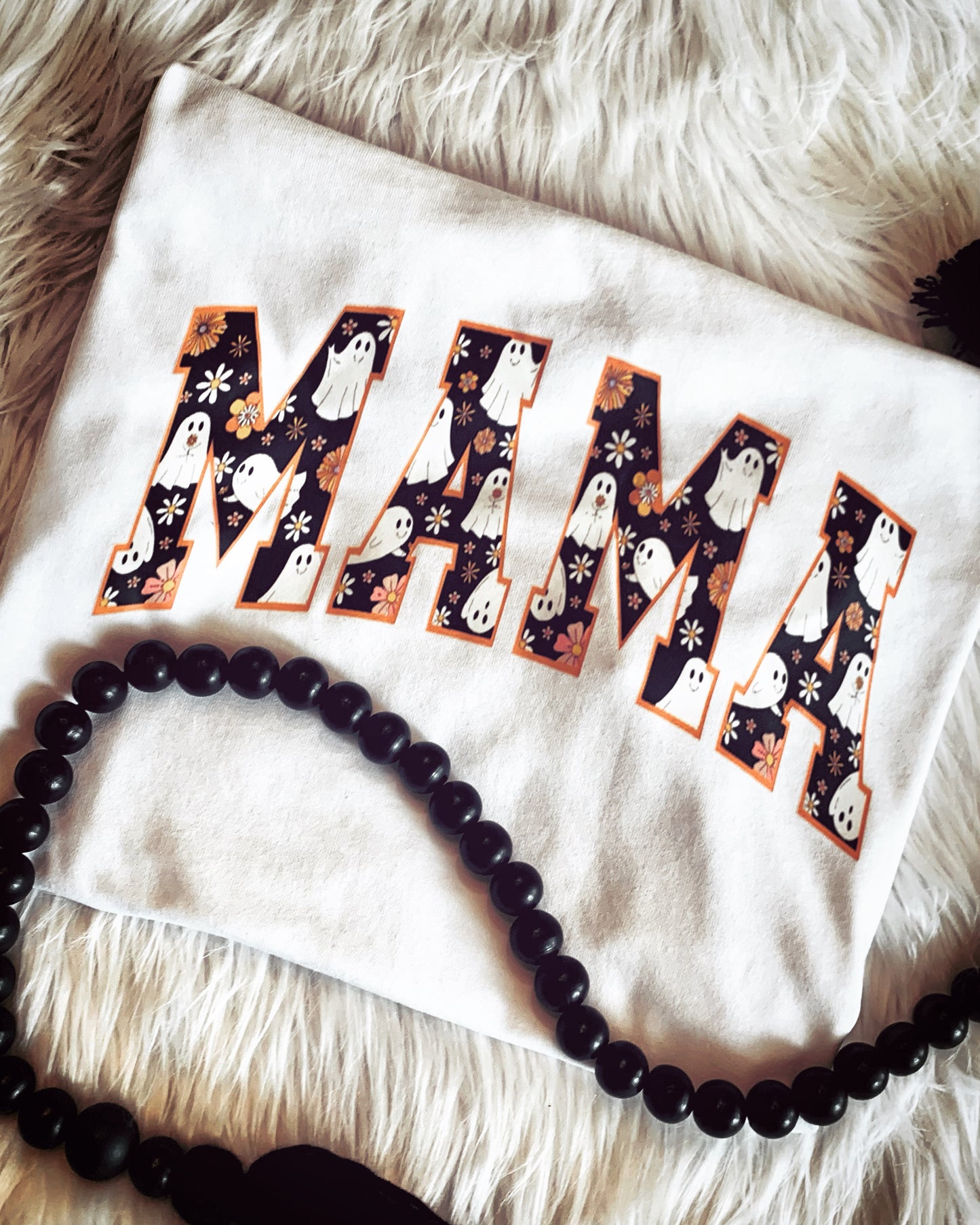 👻MAMA👻 fleece lined crewneck