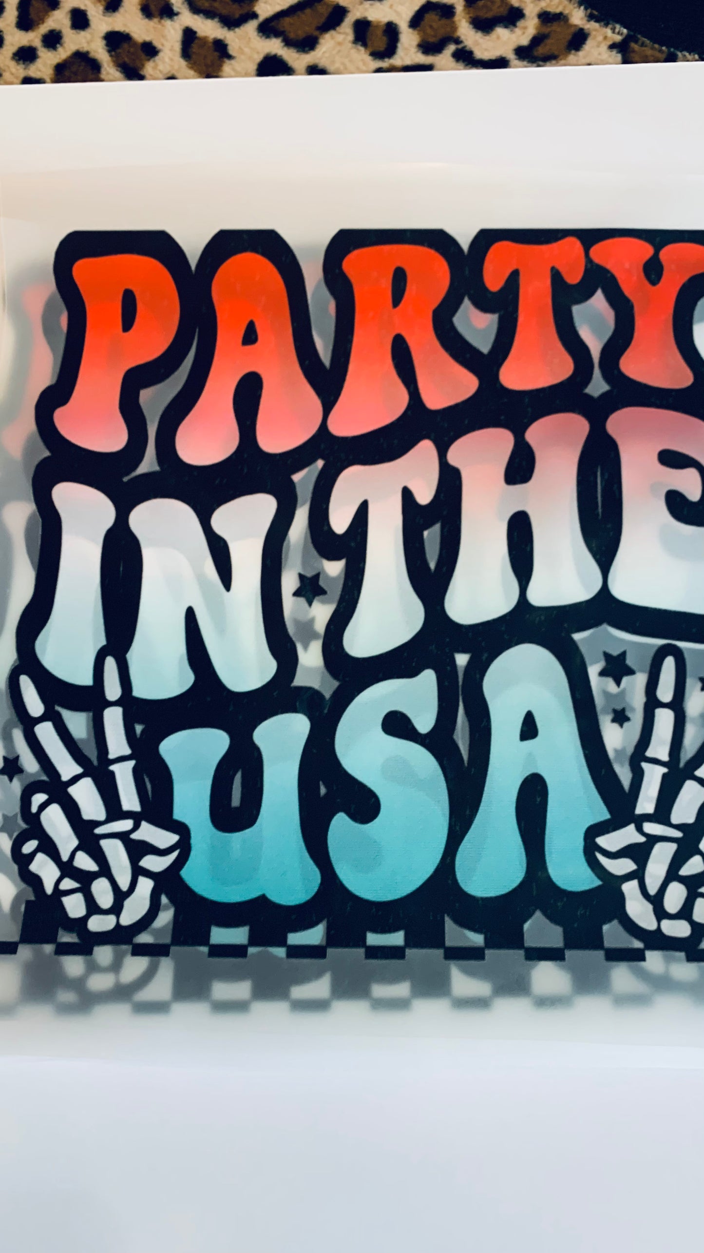 Party in the USA DTF set back & pocket