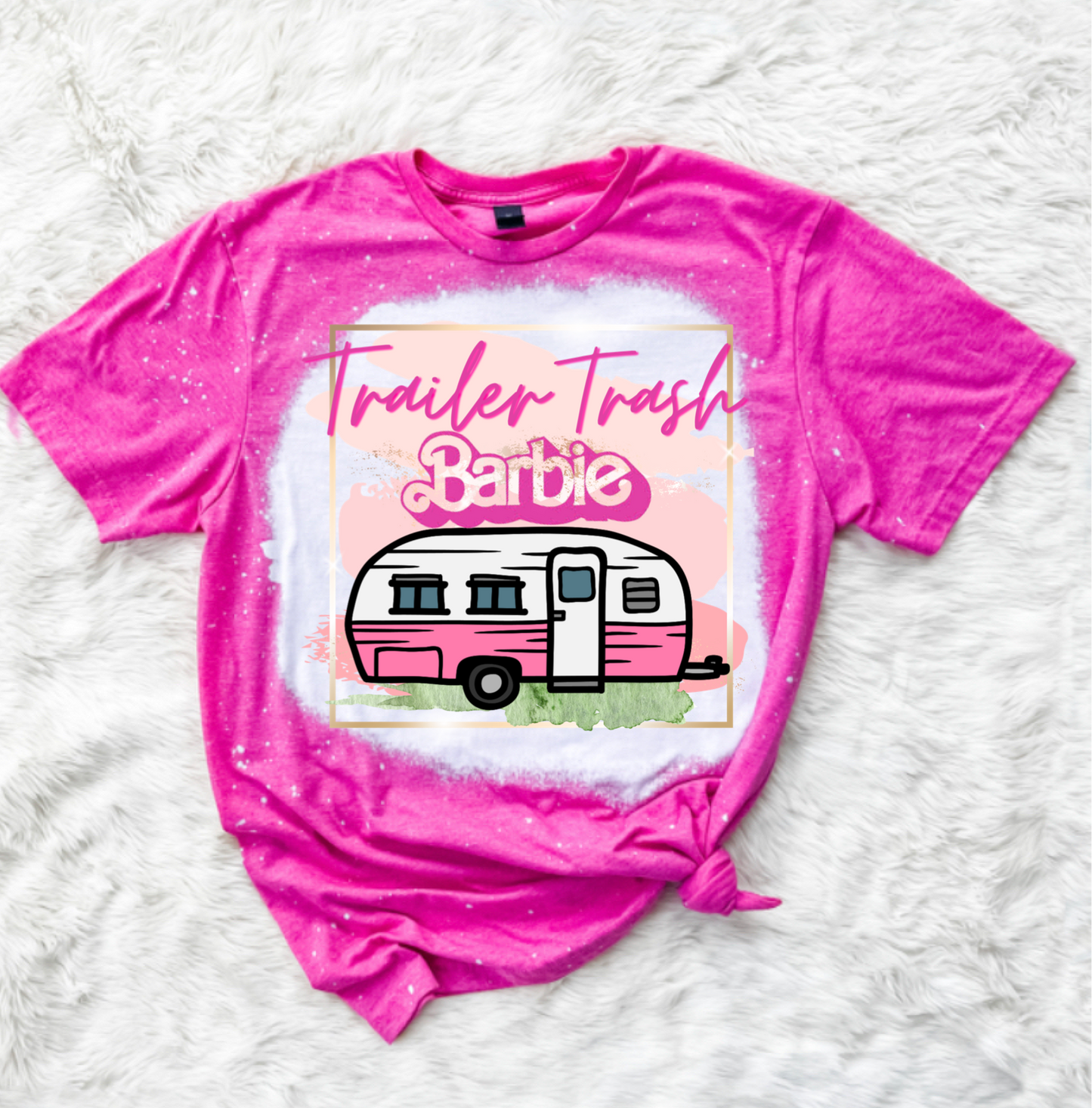 Dtf transfer trailer trash Barbie - transfer only