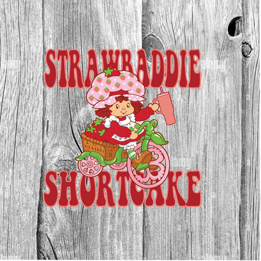 Strawbaddie Shortcake PNG (Retro Font)