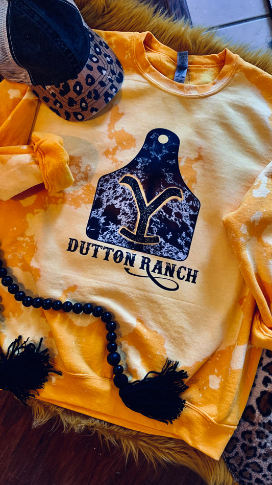 Dutton Ranch Yellowstone crewneck/ Tee also available 💛