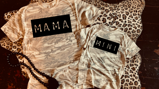 Mama & mini camo tee